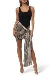 Jluxlabel Shadow Safari Scarf In Gray
