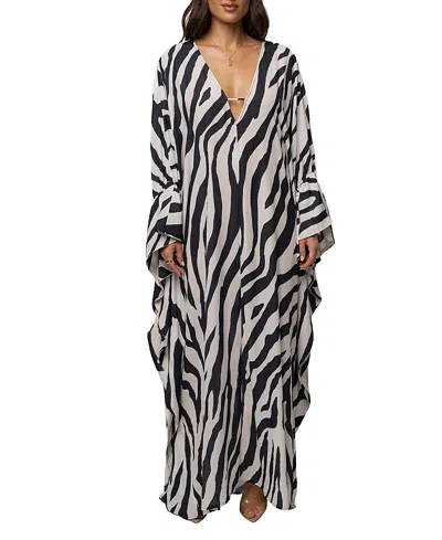 Jluxlabel Sienna Sheer Cover Up In Animal Print