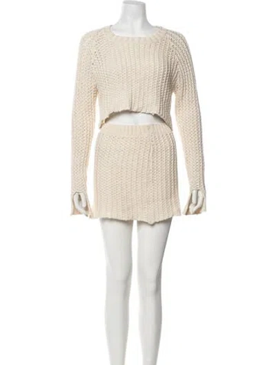 Pre-owned Jluxlabel Skirt Set In Neutrals