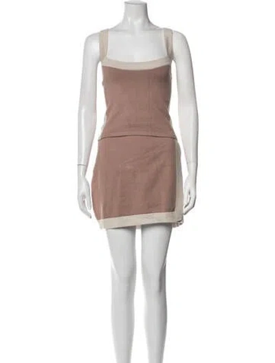 Pre-owned Jluxlabel Skirt Set In Neutrals