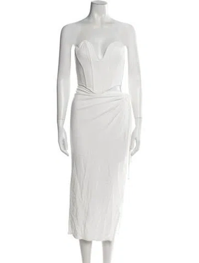 Pre-owned Jluxlabel Skirt Set W/ Tags In White