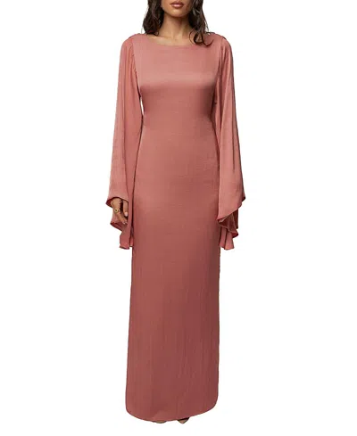 Jluxlabel Soft Current Maxi Dress In Brown