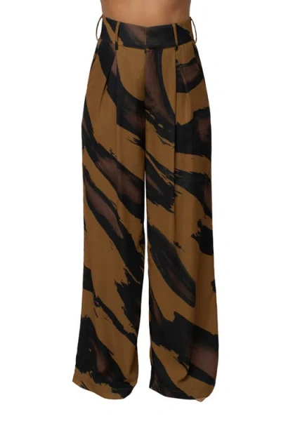 Jluxlabel Soft Pleated Trouser In Multi