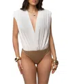 Jluxlabel Solar Drift Bodysuit In Ivory