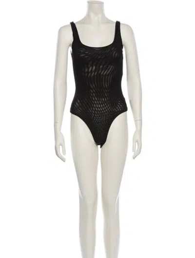 Pre-owned Jluxlabel Square Neckline Sleeveless Bodysuit In Neutral