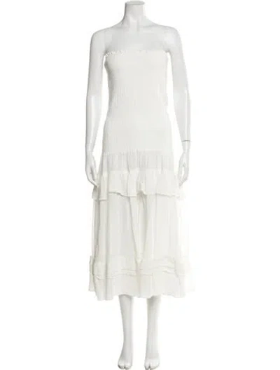 Pre-owned Jluxlabel Strapless Knee-length Dress In Neutral