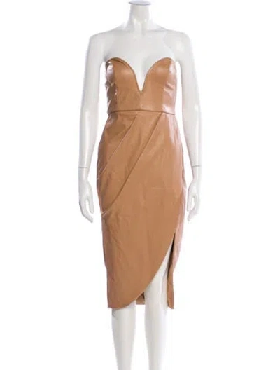 Pre-owned Jluxlabel Strapless Knee-length Dress W/ Tags In Neutral