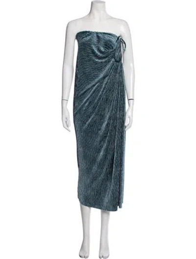 Pre-owned Jluxlabel Strapless Long Dress W/ Tags In Blue
