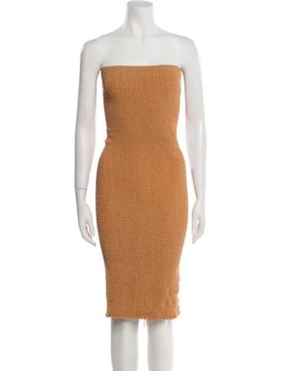 Pre-owned Jluxlabel Strapless Mini Dress In Neutral