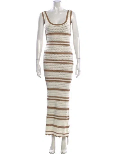 Pre-owned Jluxlabel Striped Long Dress In Multi