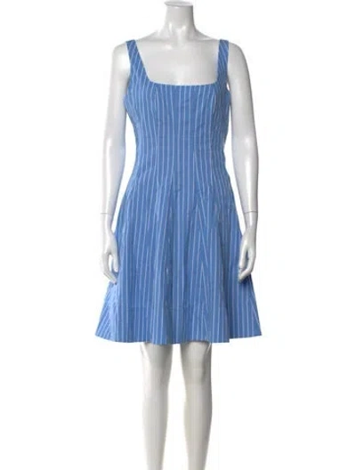 Pre-owned Jluxlabel Striped Mini Dress W/ Tags In Blue