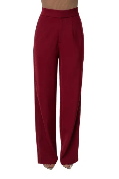 Jluxlabel Suite Life Woven Pant In Red