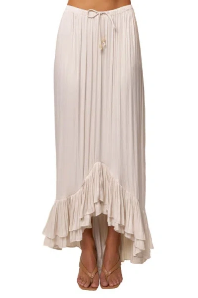 Jluxlabel Sun And Sand Maxi Skirt In Neutral