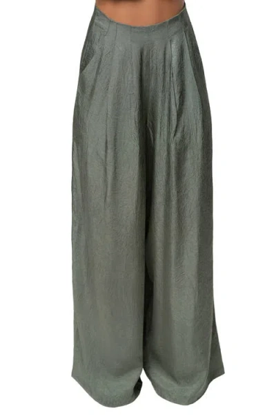 Jluxlabel Sundown Wide Leg Pant In Green