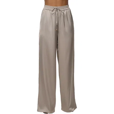 Jluxlabel Sunny Day Wide Leg Pants In Gray