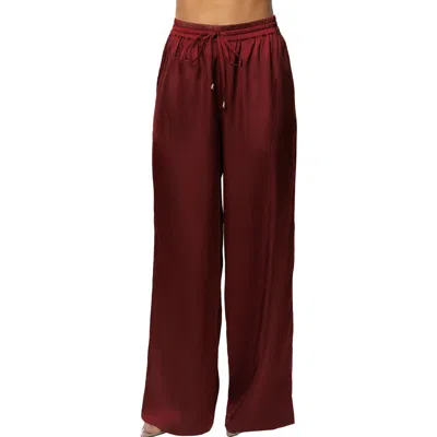 Jluxlabel Sunny Day Wide Leg Pants In Red