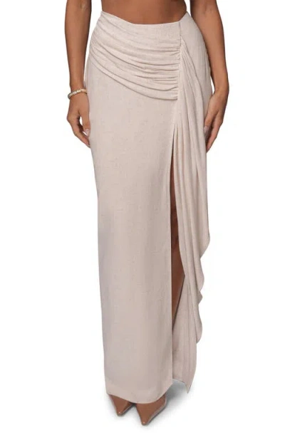 Jluxlabel Sunrise Cotton & Linen Bustier Wrap Top