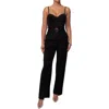Jluxlabel Sweetheart Aroma Bustier Jumpsuit In Black