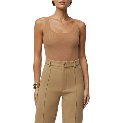 Jluxlabel Tank Bodysuit In Brown