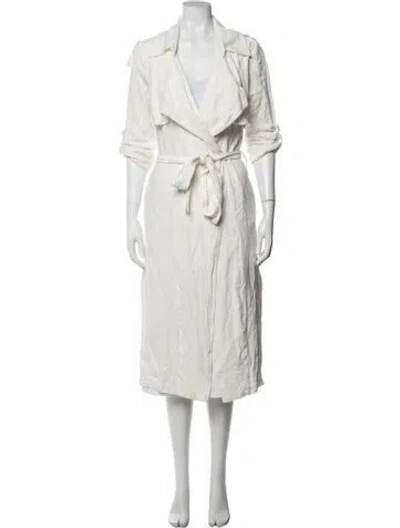 Pre-owned Jluxlabel Trench Coat In White