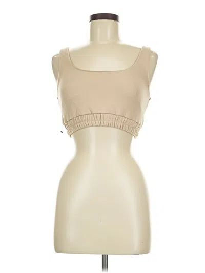 Pre-owned Jluxlabel Tube Top Tan Strapless Neckline Tops In Brown