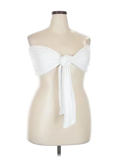 Pre-owned Jluxlabel Tube Top White Strapless Neckline Tops