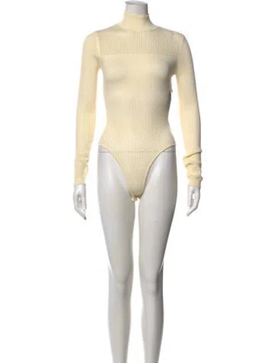 Pre-owned Jluxlabel Turtleneck Long Sleeve Bodysuit W/ Tags In Neutral