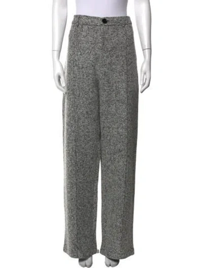 Pre-owned Jluxlabel Tweed Pattern Wide Leg Pants W/ Tags In Gray