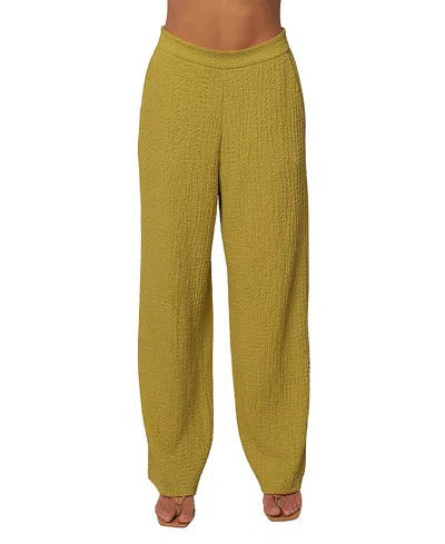 Jluxlabel Unwind Textured Pants In Green