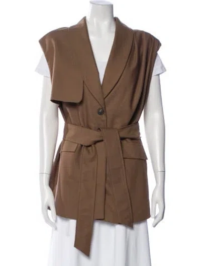 Pre-owned Jluxlabel Vest In Brown