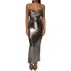 Jluxlabel Visions Of You Sleeveless Maxi Dress In Gold