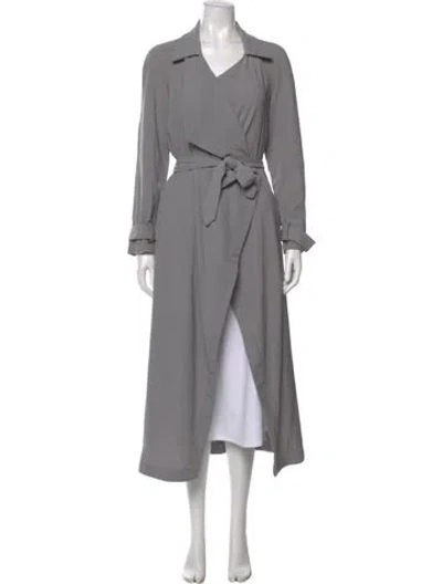 Pre-owned Jluxlabel V-neck Long Dress In Gray