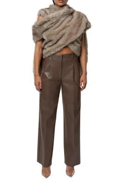 Jluxlabel Winter Bliss Scarf In Brown