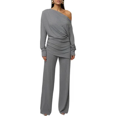 Jluxlabel Winter Soirée Pant Set In Gray