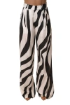 Jluxlabel Zebra Essential Flow Trouser In Multi