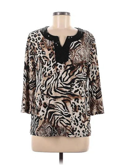 Pre-owned Jm Collection 3/4 Sleeve Blouse