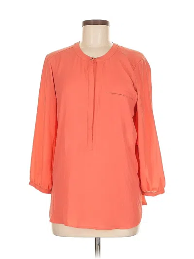 Pre-owned Jm Collection 3/4 Sleeve Blouse In Orange