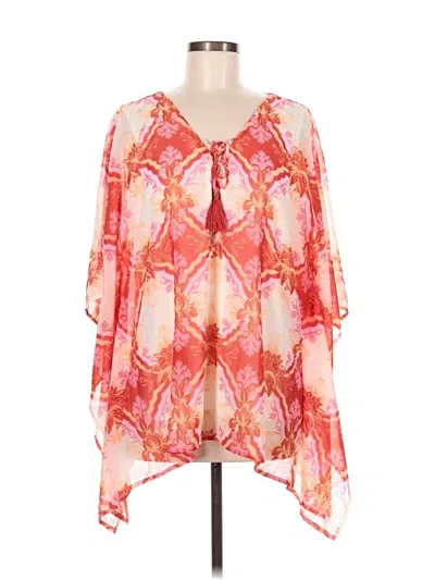 Pre-owned Jm Collection 3/4 Sleeve Blouse In Pink