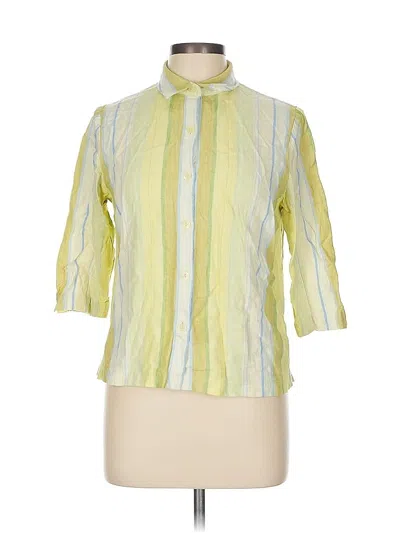 Pre-owned Jm Collection 3/4 Sleeve Blouse In Yellow