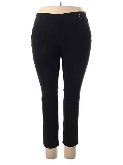 Pre-owned Jm Collection Active Pants In Black