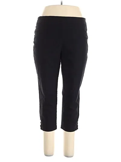 Pre-owned Jm Collection Active Pants In Black