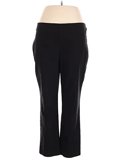 Pre-owned Jm Collection Active Pants In Black