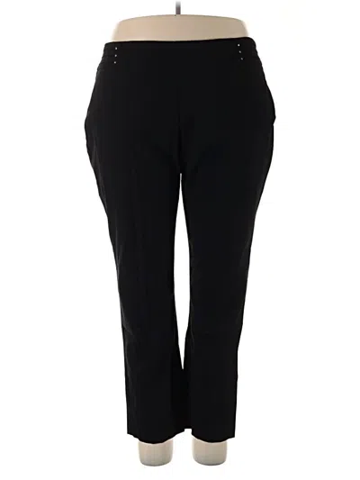 Pre-owned Jm Collection Active Pants In Black