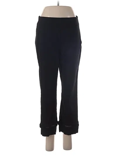Pre-owned Jm Collection Active Pants In Black