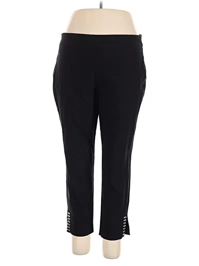 Pre-owned Jm Collection Active Pants In Black