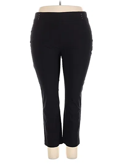 Pre-owned Jm Collection Active Pants In Black