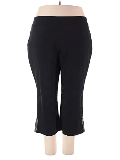 Pre-owned Jm Collection Active Pants In Black