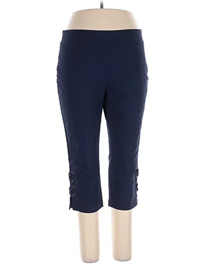 Pre-owned Jm Collection Active Pants In Blue