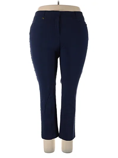 Pre-owned Jm Collection Active Pants In Blue