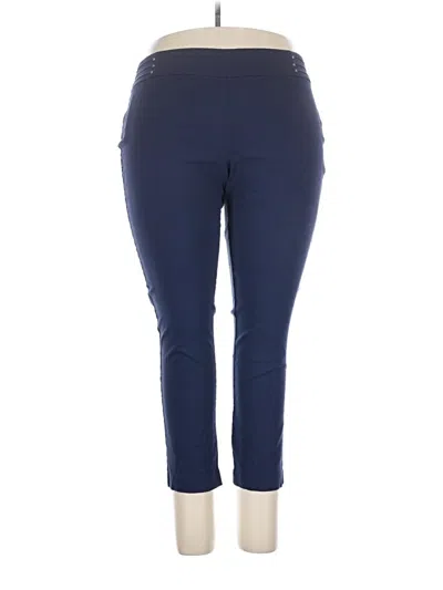 Pre-owned Jm Collection Active Pants In Blue